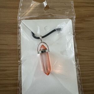 Howie Creations Elegant Pink Crystal Pendant Necklace - NWOT